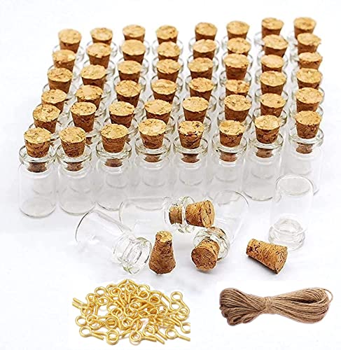 Minsily 100 Stück 0.5ml Mini kleine Glasflaschen mit Korken Stopper 20 Meters Twines Tiny Jars mit Auge Schrauben Mini Corked Flaschen DIY Kunsthandwerk Projekte Dekoration Party Favors Geschenke Minsily 100 Stück 0.5ml Mini kleine Glasflaschen mit Korken Stopper 20 Meters Twines Tiny Jars mit Auge Schrauben Mini Corked Flaschen DIY Kunsthandwerk Projekte Dekoration Party Favors Geschenke von Minsily
