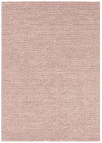 Mint Rugs Supersoft Kurzflor Teppich Modern Flauschig Weich Einfarbig für Wohnzimmer Küche Flur oder Schlafzimmer Altrosa 120x170 cm, Polyester von Mint Rugs