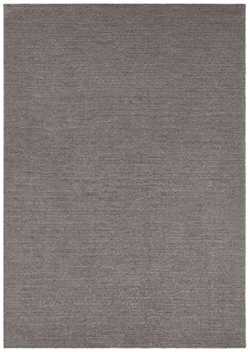 Mint Rugs Supersoft Kurzflor Teppich Modern Flauschig Weich Einfarbig für Wohnzimmer Küche Flur oder Schlafzimmer Dunkelgrau 80x150 cm, Polyester von Mint Rugs