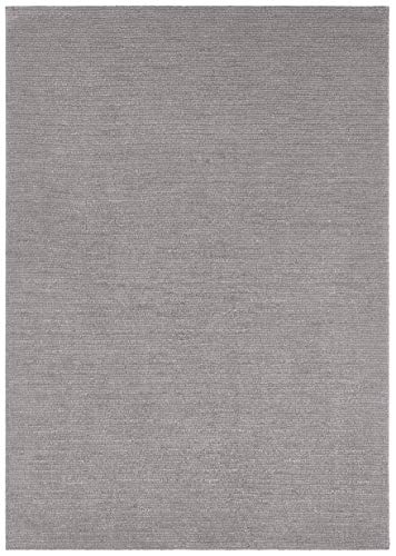 Mint Rugs Supersoft Kurzflor Teppich Modern Flauschig Weich Einfarbig für Wohnzimmer Küche Flur oder Schlafzimmer Hellgrau 80x150 cm, Polyester von Mint Rugs