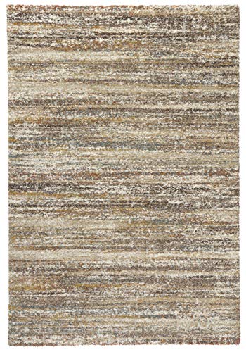 Mint Rugs Chloe Design Teppich Hochflor Wohnzimmer-Teppich Weich Flauschig Langflor Shaggy Flokati Optik für Wohnzimmer Küche Flur oder Schlafzimmer Braun Mottled 80x150 cm von Mint Rugs