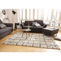 HANSE Home Hochflor-Teppich "Grid", rechteckig, 30 mm Höhe, Shaggy, Boho, Flokati, Weich, Modern, Wohnzimmer, Schlafzimmer, Flur von Hanse Home