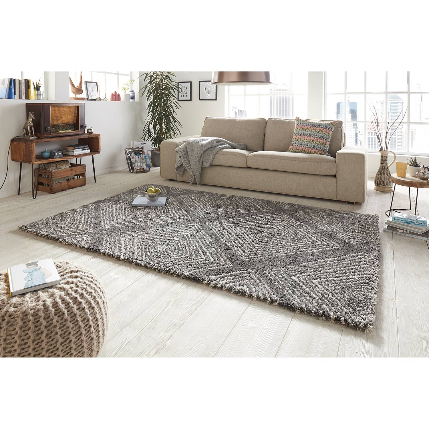 Hochflorteppich Wire von Mint Rugs