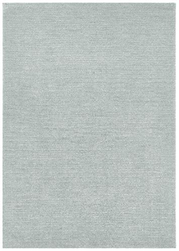 Mint Rugs Supersoft Kurzflor Teppich Modern Flauschig Weich Einfarbig für Wohnzimmer Küche Flur oder Schlafzimmer Hellblau 120x170 cm, Polyester von Mint Rugs