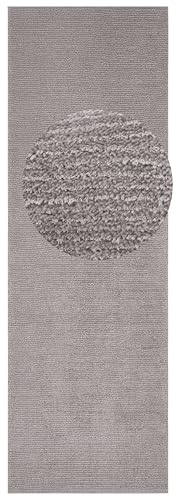Teppich Supersoft Kurzflor Wohnzimmer-Teppich Modern Flauschig Weich Einfarbig für Wohnzimmer Küche Flur oder Schlafzimmer Hellgrau 80x250 cm von Mint Rugs