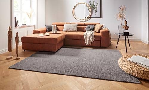 Teppich Supersoft Kurzflor Wohnzimmer-Teppich Modern Flauschig Weich Einfarbig für Wohnzimmer Küche Flur oder Schlafzimmer Dunkelgrau 200x290 cm von Mint Rugs