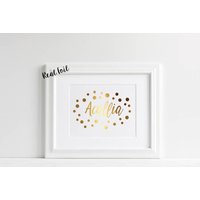 Namen Aufdruck Echt Foliendruck Namen Aufdruck Echt Foliendruck von MintPaperStudioau