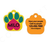 Pfotenabdruck Haustier-Id-Tags Katzen-Tag Personalisierte Haustier-Tags Hunde-Id-Tag Dog Lost Tags Verlorene Hundemarke Haustier-Geschenk Angepasst von MintandJolie