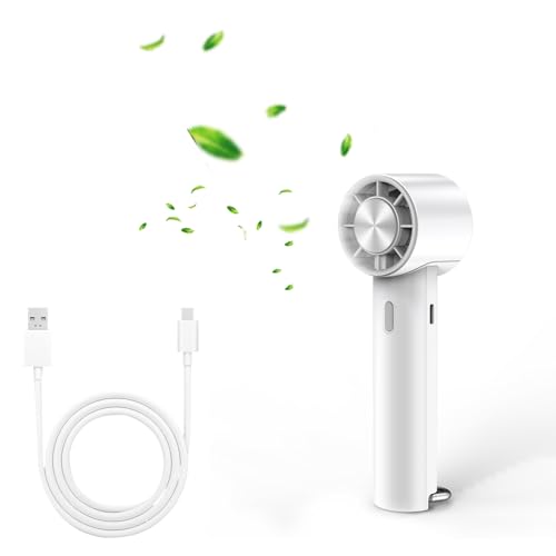 Minthouz Handventilator, ultraleiser tragbarer Tischventilator mit 5 Geschwindigkeiten, 2000mAh Akku & USB-C, 16°C Sofortkühlung, klappbare Halterung, ideal für Reisen, Zuhause & Büro Minthouz Handventilator, ultraleiser tragbarer Tischventilator mit 5 Geschwindigkeiten, 2000mAh Akku & USB-C, 16°C Sofortkühlung, klappbare Halterung, ideal für Reisen, Zuhause & Büro von Minthouz
