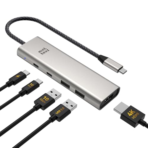 Minthouz USB C Hub für Dell HP Lenovo,5 in 1 USB Verteiler,USB C zu HDMI mit 4K@60Hz,140W PD 3.1,2*Type-A & 1*Type-C Datenports,USB Mehrfachstecker für MacBook Pro/Air, Surface, XPS,Windows 10.8+ Minthouz USB C Hub für Dell HP Lenovo,5 in 1 USB Verteiler,USB C zu HDMI mit 4K@60Hz,140W PD 3.1,2*Type-A & 1*Type-C Datenports,USB Mehrfachstecker für MacBook Pro/Air, Surface, XPS,Windows 10.8+ von Minthouz