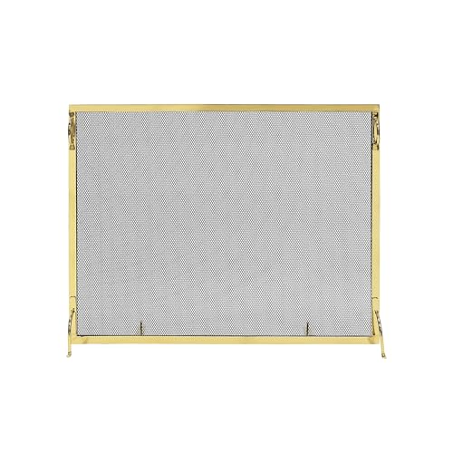 Montreal Paravent aus poliertem Messing, 96,5 x 76,2 cm von Minuteman International
