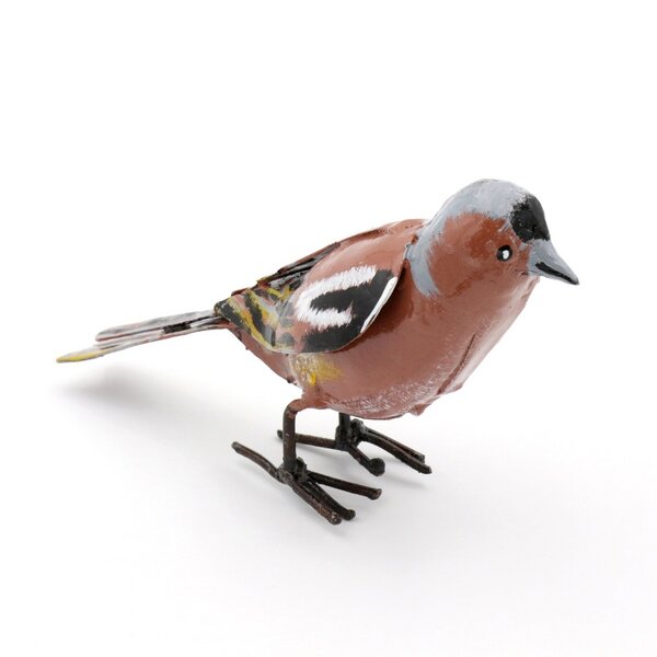 Mio Moyo Buchfink - Vogel aus Recycling-Metall zur Gartendekoration von Mio Moyo