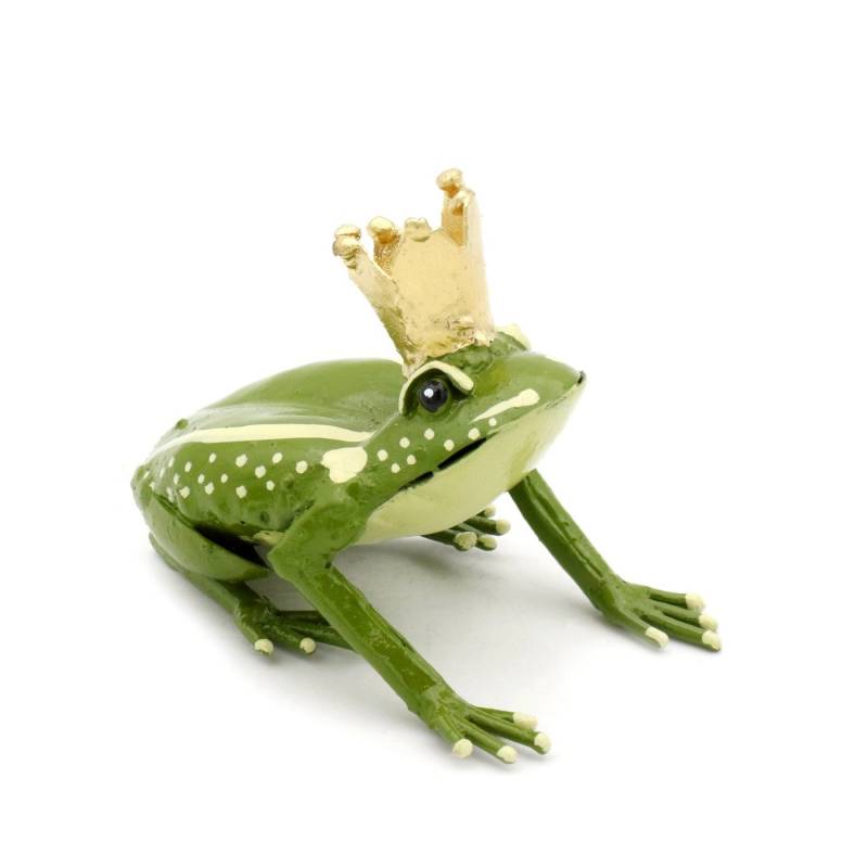 Mio Moyo Gartenfigur Frosch hellgrün, Dekoration für Haus und Garten aus Metall, Gartendeko, Blumen, Vögel von Mio Moyo