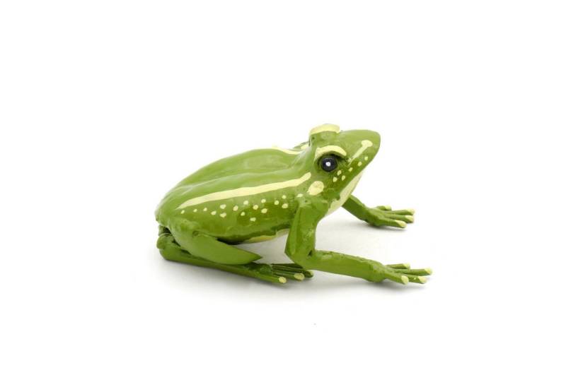 Mio Moyo Gartenfigur Frosch hellgrün, Dekoration für Haus und Garten aus Metall, Gartendeko, Blumen, Vögel von Mio Moyo