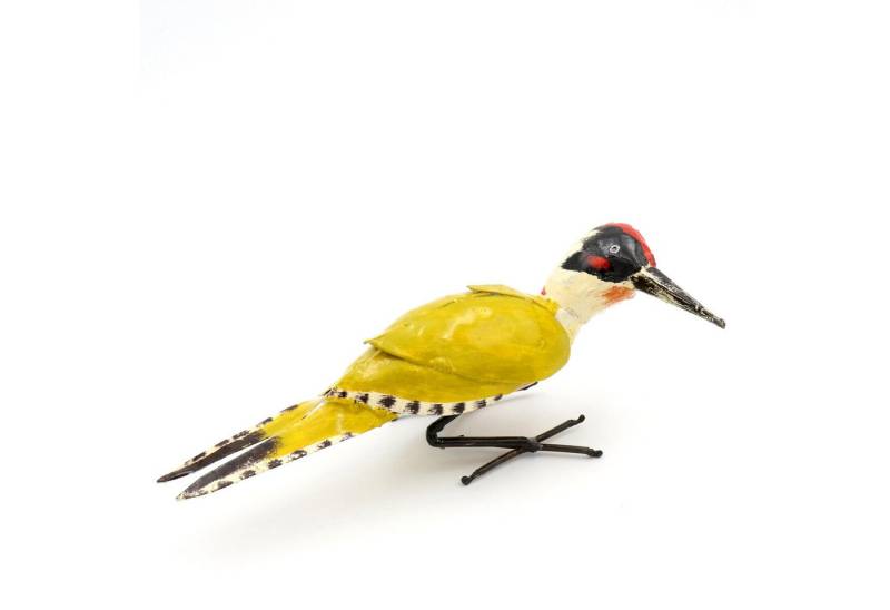 Mio Moyo Gartenfigur Grünspecht, Dekoration für Haus und Garten aus Metall, Gartendeko, Blumen, Vögel von Mio Moyo