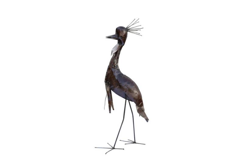 Mio Moyo Gartenfigur Kronenkranich, Dekoration für Haus und Garten aus Metall, Gartendeko, Blumen, Vögel von Mio Moyo