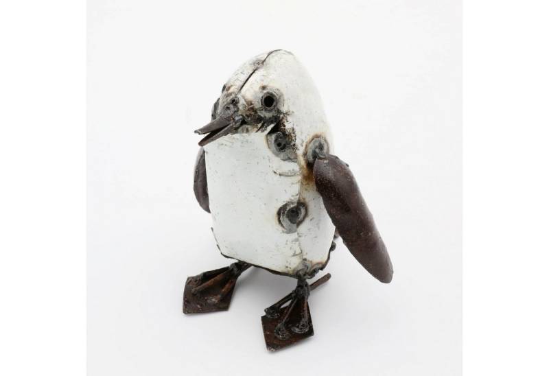 Mio Moyo Gartenfigur Pinguin, Dekoration für Haus und Garten aus Metall, Gartendeko, Blumen, Vögel von Mio Moyo