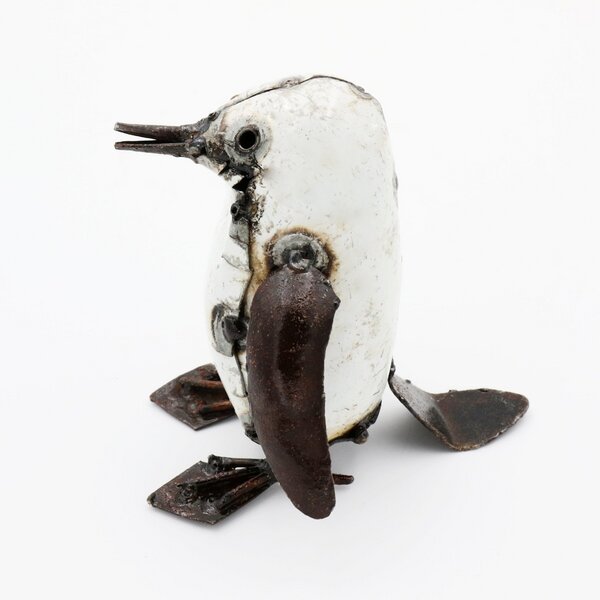 Mio Moyo Pinguin aus Recycling-Metall zur Dekoration von Mio Moyo