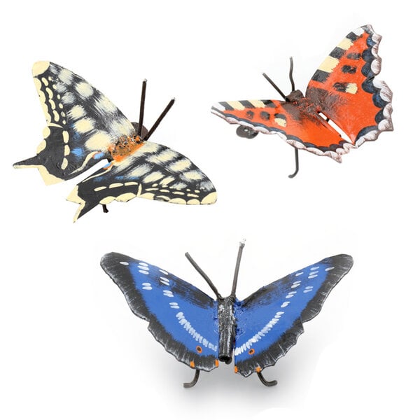Mio Moyo Schmetterling Set aus Recycling-Metall zur Dekoration (3 Stück) von Mio Moyo