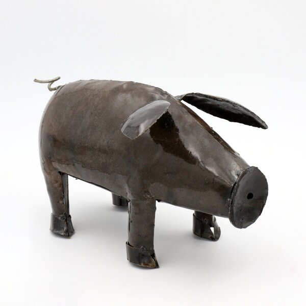 Mio Moyo Schwein aus Recycling-Metall zur Dekoration von Mio Moyo