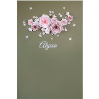 12 Papierblumen Set - Geburtstagsbanner Geburtstagspapier Blumen Banner | Code #182 von MioGallery
