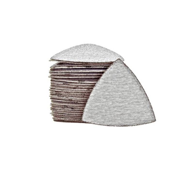 MioTools Schleifdreieck 82 mm Klett-Schleifblätter für Deltaschleifer, Normalkorund, 50 Stk., K180 von MioTools