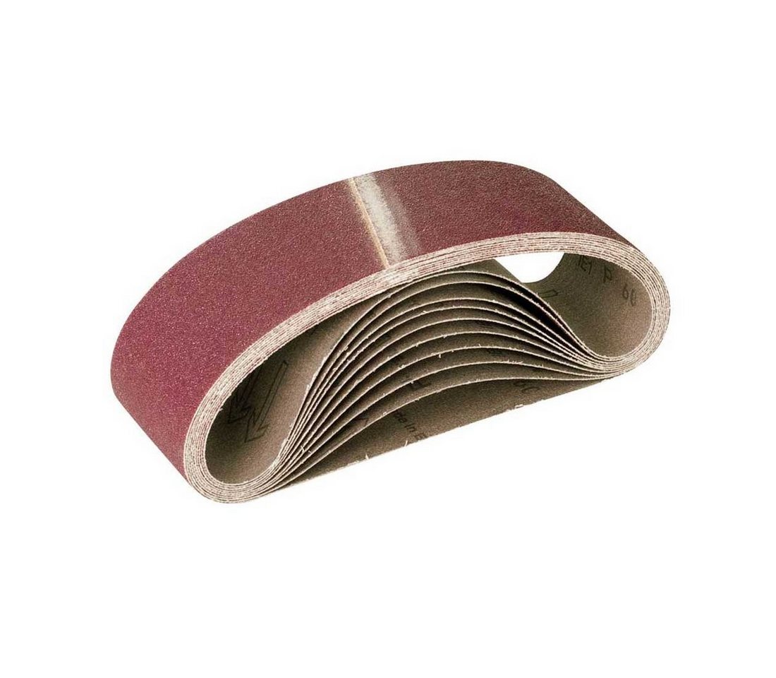 MioTools Schleifpapier 610 x 100 mm Schleifbänder für Handbandschleifer, Normalkorund, 10 Stk., K100 von MioTools
