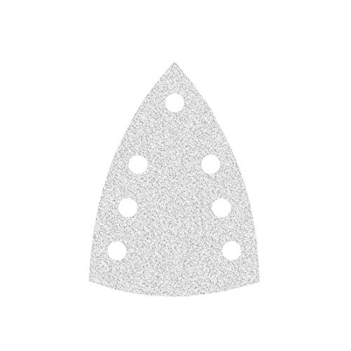 MioTools Shark Klett-Schleifblätter, 150 x 100 mm, 7-Loch, f. Deltaschleifer, Normalkorund (50 Stk.) K240 von MioTools
