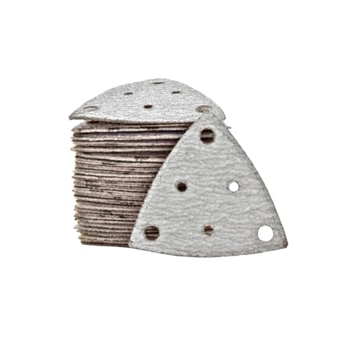 MioTools Shark Klett-Schleifblätter, 82 mm, 6-Loch, f. Deltaschleifer, Normalkorund (50 Stk.) K320 von MioTools