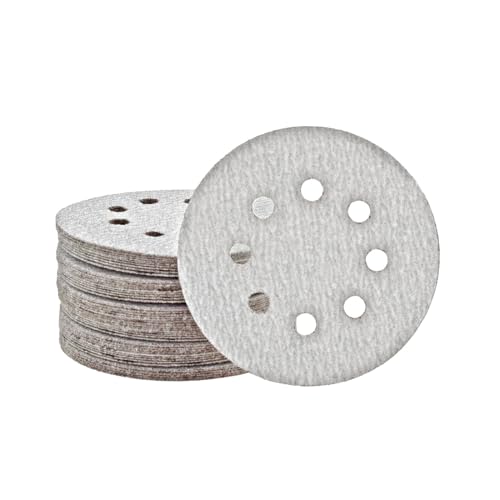 MioTools Shark Klett-Schleifscheiben, 125 mm, 8-Loch, f. Exzenterschleifer, Normalkorund (50 Stk.) K40 von MioTools