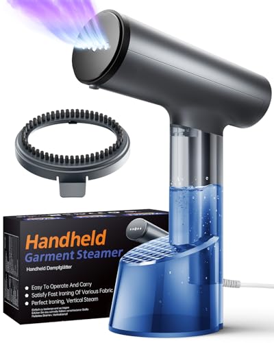 Dampfglätter Steamer, Mioduro tragbarer Faltenentferner für Kleidungsstücke, schnelles Aufheizen in 20 Sekunden, automatische Abschaltung, großer abnehmbarer 300-ml-Wassertank| 1400 W Leistung von Mioduro
