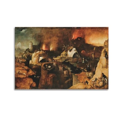 Mioedi Hieronymus Bosch (Seefahrer) Künstler-Poster, Kunstdruck, Wandfoto, Farbe, hängendes Bild, Familie, Schlafzimmer, Dekoration, Geschenk, 40 x 60 cm von Mioedi