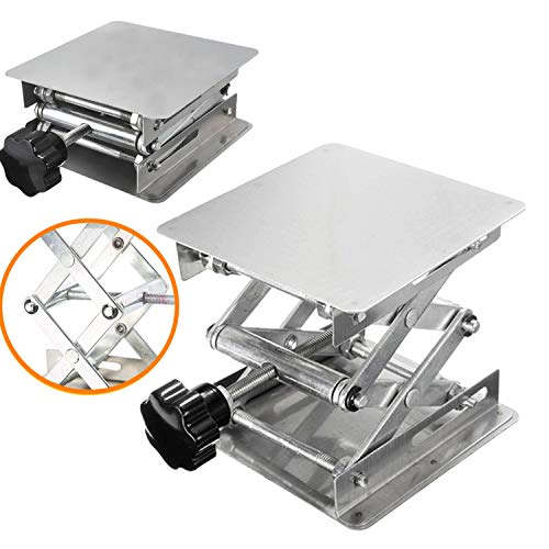 Scientific Labor Jack 100 x 100mm Edelstahl,Lab Stand Tisch Rack Scissor Lifter für Wissenschaftsexperiment von Guangyu