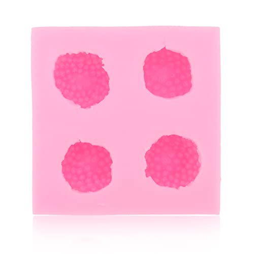 Erdbeer-Silikonform, Mehrzweck-Form, verhindert Ankleben, weich, lebensmittelechtes Silikon, Fondantform für DIY-Schokolade, Süßigkeiten (rosa) von Miokycl