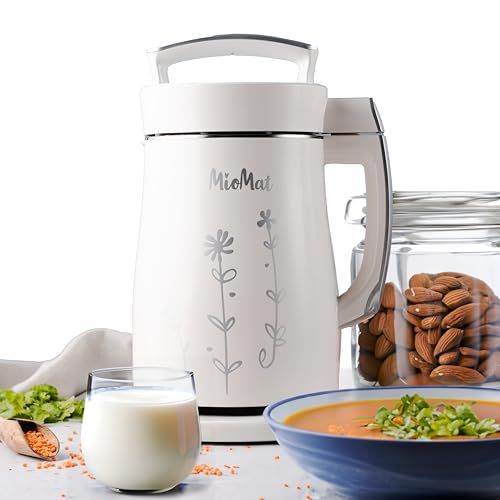 MioMat - Pflanzenmilchmaschine | Rohmilch | Getreidemilch | Sojamilch | Smoothies | Brei | Cremige Suppe | Stückige Suppe von Miomat