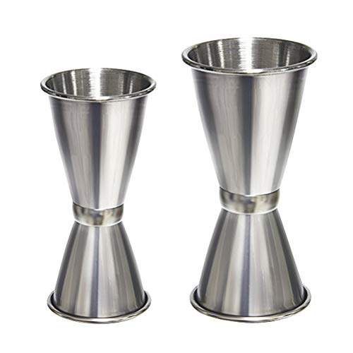 Miotlsy Jigger Edelstahl 2 Stück Cocktail Jigger Dual Spirit Measure Cup Drinks Measuring Cup 20&40ml and 30&50ml Miotlsy Jigger Edelstahl 2 Stück Cocktail Jigger Dual Spirit Measure Cup Drinks Measuring Cup 20&40ml and 30&50ml von Miotlsy