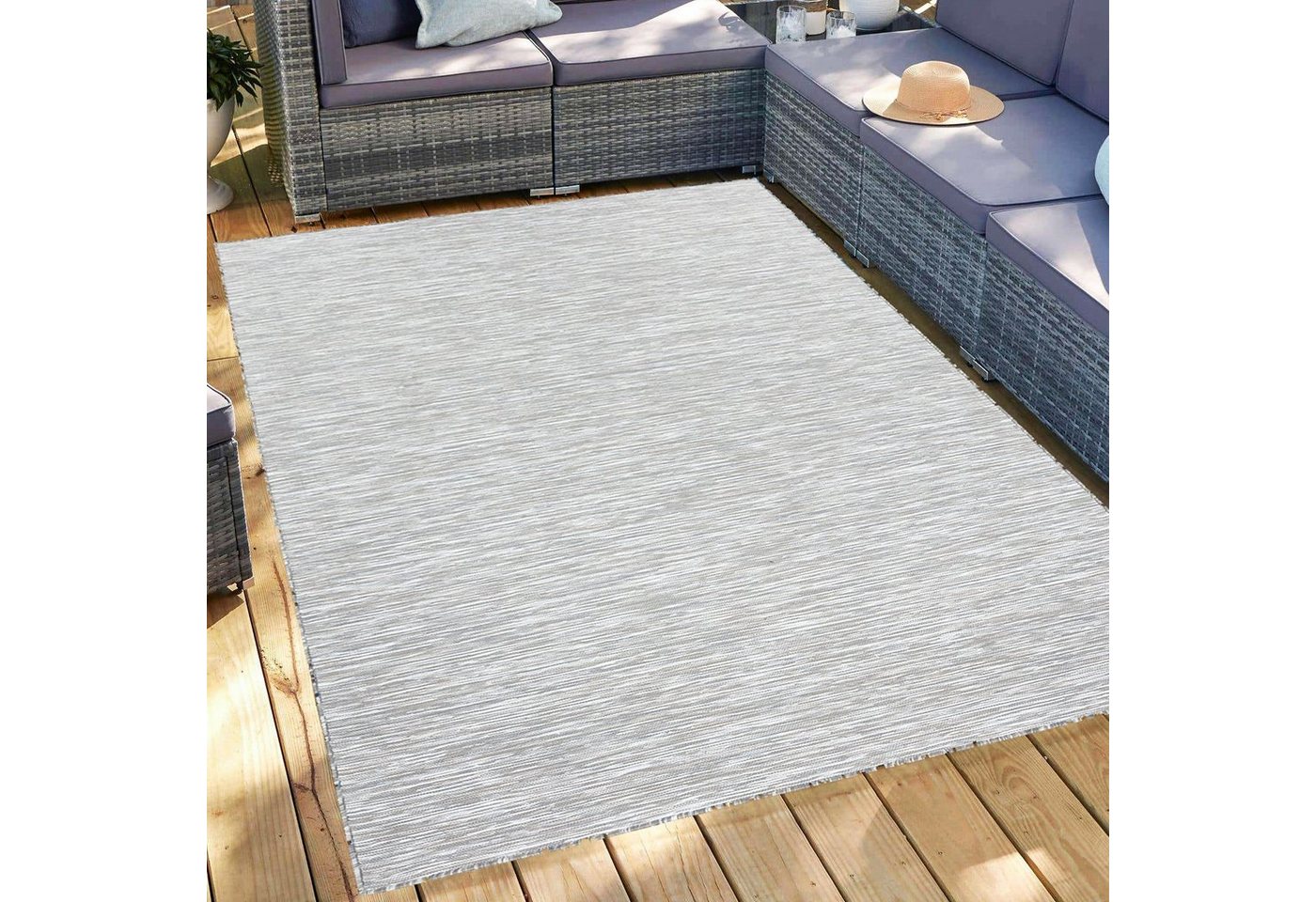 Outdoorteppich Gartenteppich Sisal-Look Teppich Indoor Outdoorteppich, Miovani von Miovani