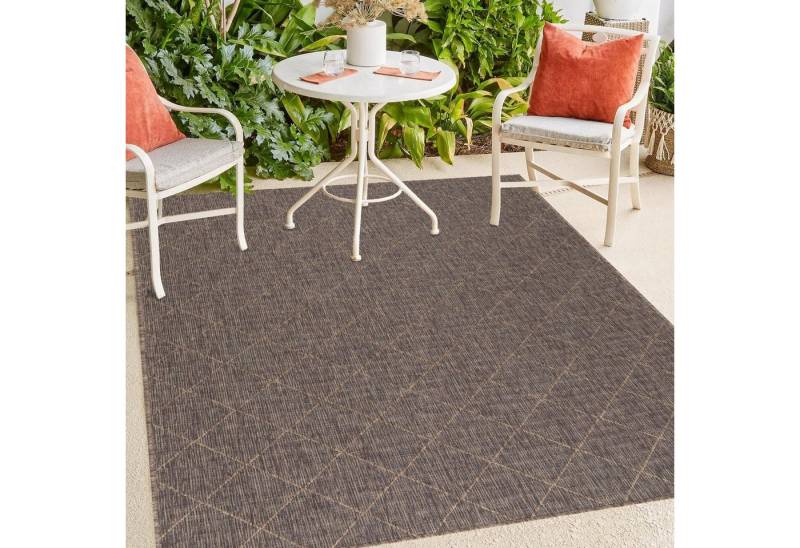 Outdoorteppich Indoor Teppich Kurzflor, Miovani, Rechteckig, Höhe: 3 mm, Garten, Terasse von Miovani