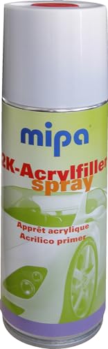 MIPA 2K-Acrylfiller Spray inkl Härter grau Grundierung Rostschutz Autolack 400ml von MIPA