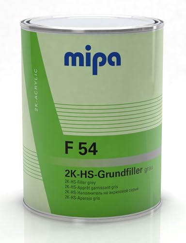 MIPA 2K-HS-Grundierfiller F 54 Füller, Grundierung, grau Autolack Lack 1 Liter von MIPA