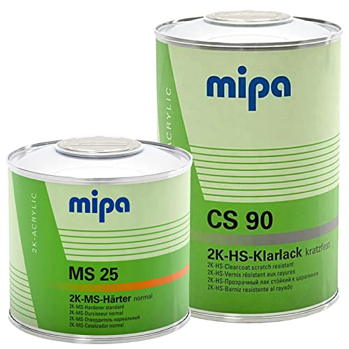 Mipa Set 2K-HS-Klarlack CS 90 2K-MS-Härter MS25 1,5L von MIPA