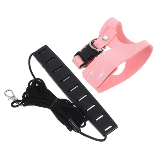 Mipcase 1 Satz Hasengeschirr Und Leine Frettchenkabelbaum Ratte Führen Klein Eichhörnchen-westenleine Gepolsterte Weste Für Ausbildung Leinen Mit Haustiere Leder Rosa Mipcase 1 Satz Hasengeschirr Und Leine Frettchenkabelbaum Ratte Führen Klein Eichhörnchen-westenleine Gepolsterte Weste Für Ausbildung Leinen Mit Haustiere Leder Rosa von Mipcase