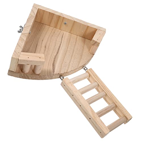 Mipcase Chinchilla Holz Trageplattform Spielzeug Für Hausratten Käfigdekoration Rattenspielzeug Interessantes Kleintierspielzeug Hamsterbedarf von Mipcase