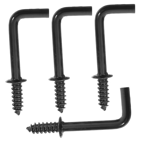 Mipcase 100 Stück Metall Schraubhaken Förmig Selbstbohrend Rechtwinkliger Aufhängehaken für Wandbefestigung Schmuckaufhängung Schwarz Mipcase 100 Stück Metall Schraubhaken Förmig Selbstbohrend Rechtwinkliger Aufhängehaken für Wandbefestigung Schmuckaufhängung Schwarz von Mipcase