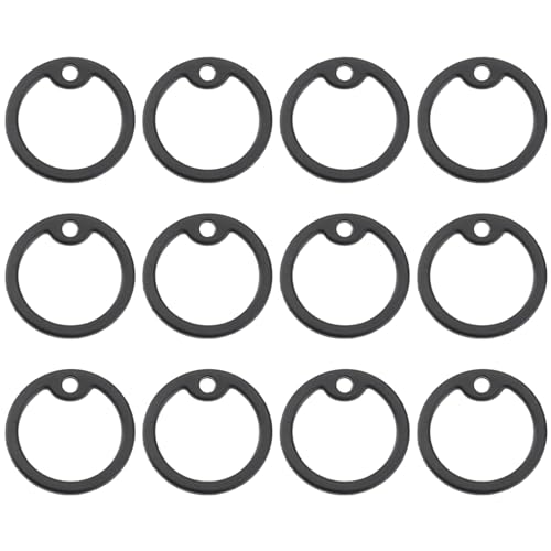 Mipcase 12 Stücke Haustiermarken Tag Hundemarke Hundemarke Silikon Haustiermarke Etikett Gummiband Schutz Schwarze von Mipcase