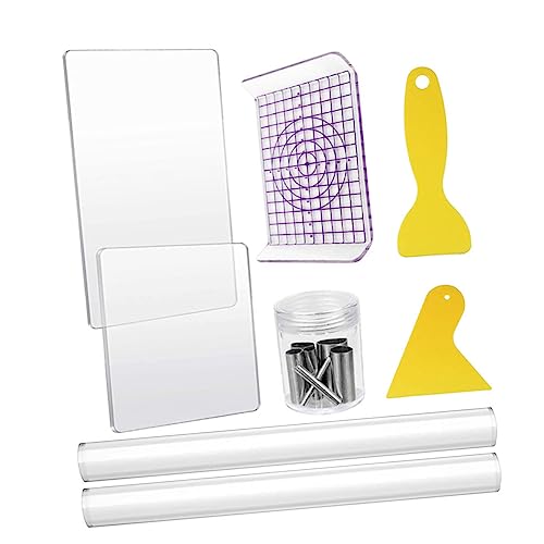 Mipcase Modellierwerkzeuge Für DIY-skulpturen Mit Druckplatte Und Schabern Zubehör Für Töpferei Und Handgefertigte Keramikarbeiten von Mipcase