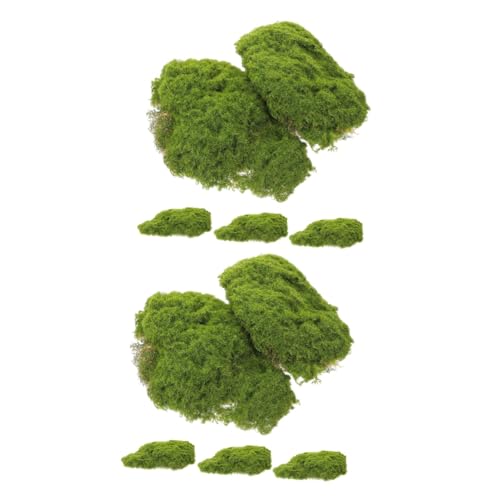 Mipcase 2 Sätze Imitierte Moosdekorsteine Grüne Ornamente Dekorationen Kunstmoos Bürodekor Mikrolandschaft Moosblöcke Imitierter Moosblock Kleine Moosblöcke Imitiertes 5 Stück * 2 von Mipcase