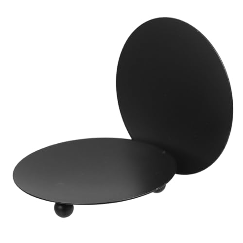 Mipcase 2 Stück Kerzenhalter Aus Eisen Heimdekoration Kleines Dekoratives Tablett Esstisch Tafelaufsatz Tablett Für Couchtisch Metalltablett Atmosphäre Teelicht von Mipcase