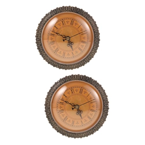 Mipcase 2 Stück antike Uhr runder Uhreneinsatz Uhrkopfeinsatz eingelegt rustikal Quarzuhreinsatz Einfügen Uhrkopf mit Uhrwerk Vintage runde Uhr mit Kopf Mini-Uhreneinsatz Plastik Golden Mipcase 2 Stück antike Uhr runder Uhreneinsatz Uhrkopfeinsatz eingelegt rustikal Quarzuhreinsatz Einfügen Uhrkopf mit Uhrwerk Vintage runde Uhr mit Kopf Mini-Uhreneinsatz Plastik Golden von Mipcase