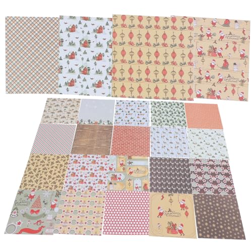 Mipcase 24 Blatt Teiliges Weihnachts Scrapbooking Papier Einseitig Süßer Weihnachtsrentier und Weihnachtslied Design Faltbares Säurefreies Bastelpapier für DIY Fotoalben Karten Dekoration Mipcase 24 Blatt Teiliges Weihnachts Scrapbooking Papier Einseitig Süßer Weihnachtsrentier und Weihnachtslied Design Faltbares Säurefreies Bastelpapier für DIY Fotoalben Karten Dekoration von Mipcase